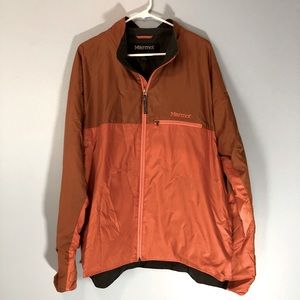 Marmot wind jacket orange sz XXL small flaw See pics